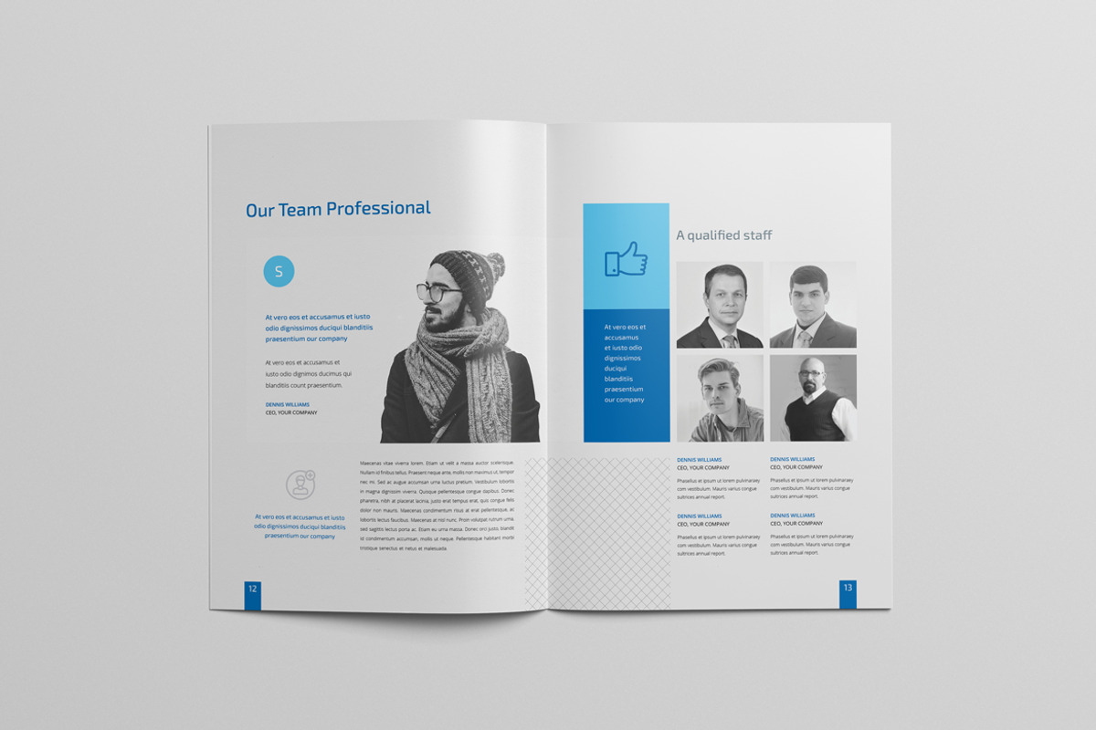 Annual Report A4 & Us Letter, a Brochure Template by Pro-Gh (Photo 9 of 20)