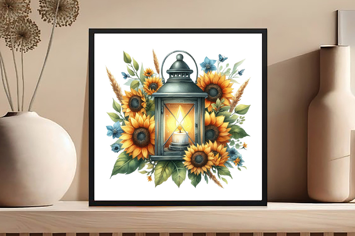 Rustic Watercolor Sunflower Wedding, an Illustration by DreamCafeArt (Photo 5 of 5)