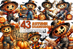 Scarecrow Autumn Clipart