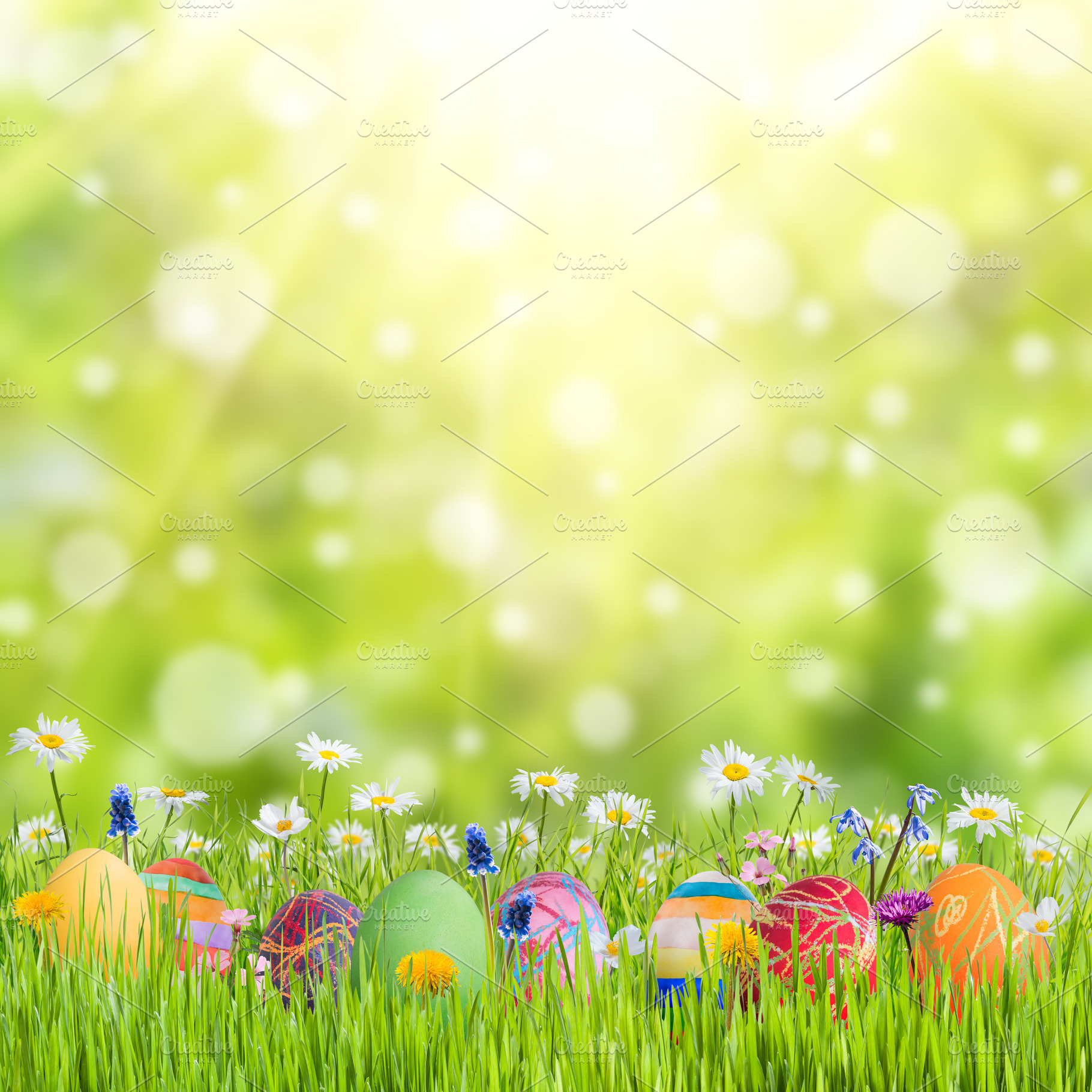 Easter background 018 stock photo containing april and backdrop, a Holiday Photo by firewings