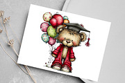 Whimsical Teddy Balloons Clipart, an Illustration by Canvas Craft (Thumbnail 6 of 6)