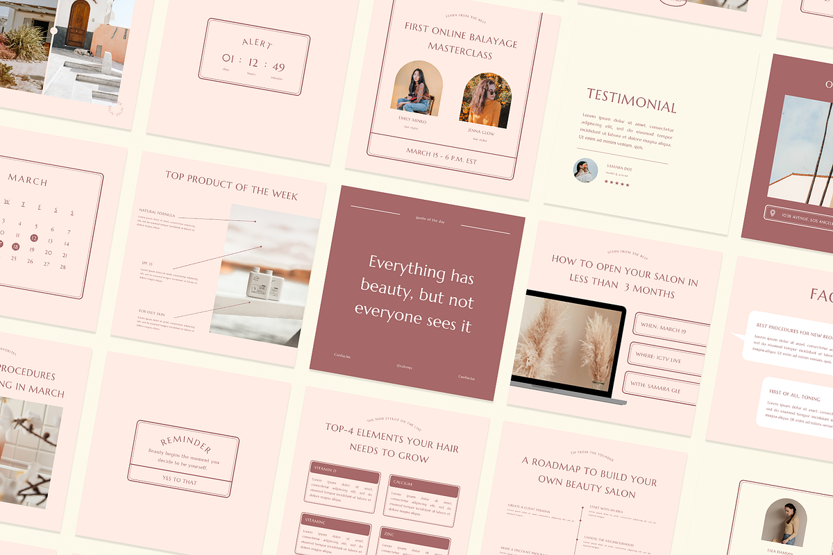 Beauty Social Media Bundle | 50% OFF, a Social Media Template by Ralony (Photo 6 of 20)