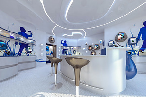 Modern Mobile Shop Interior