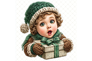 Winter Baby Clipart JPG, a Seasonal Illustration by Memories By Lea (Thumbnail 14 of 20)