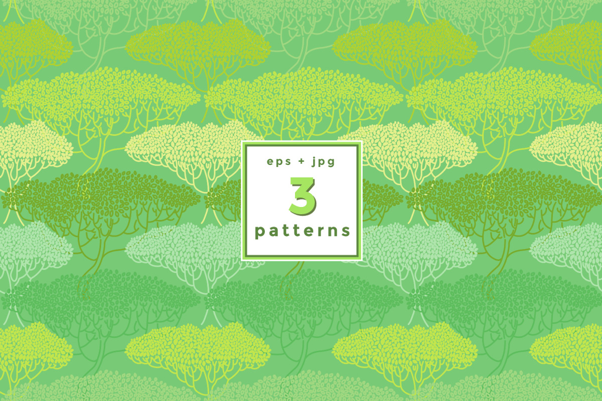 Colorful TREES Collection, a Decorative Illustration by ekaart (Photo 8 of 8)