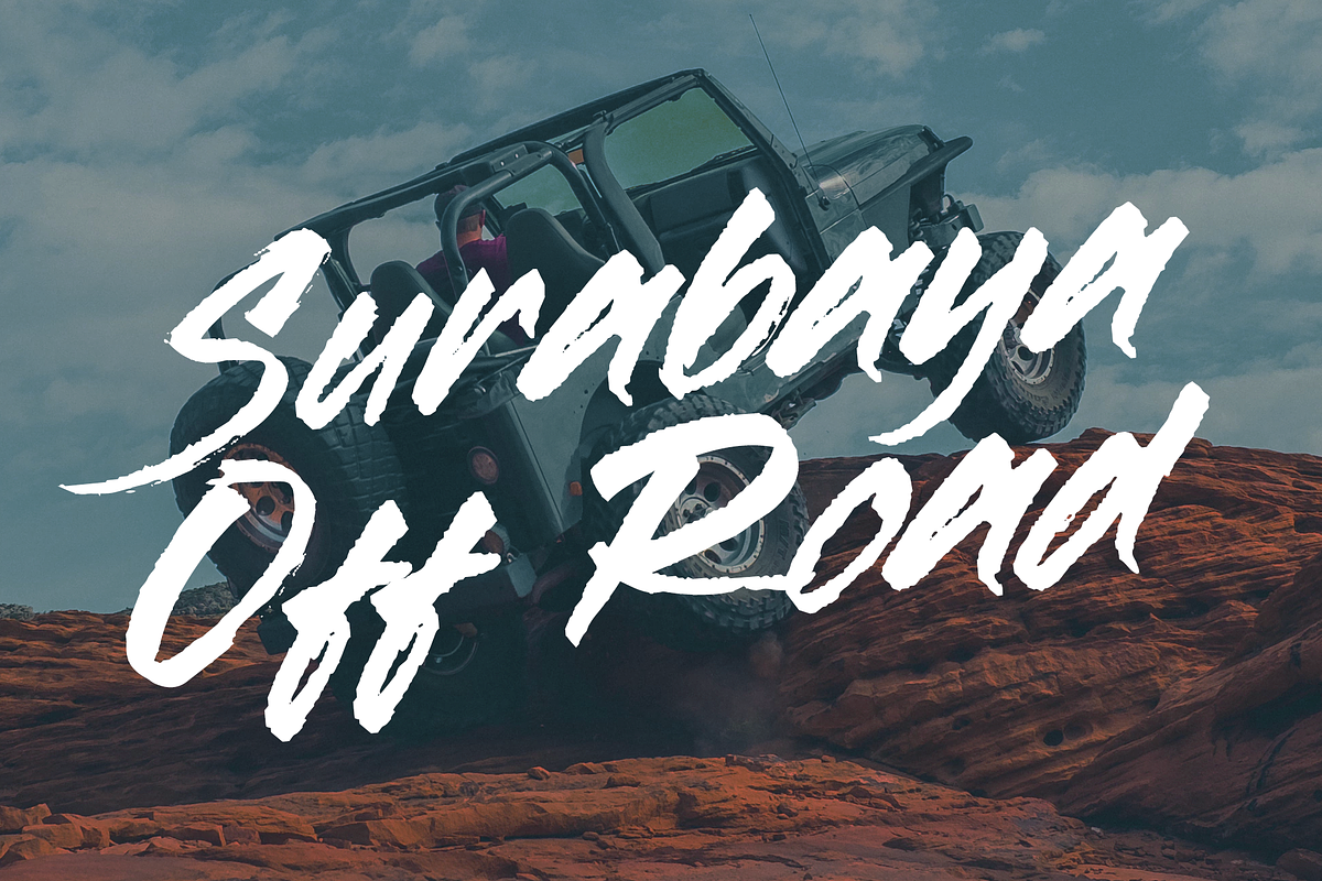 Rushway - Handwritten Display Font preview 3