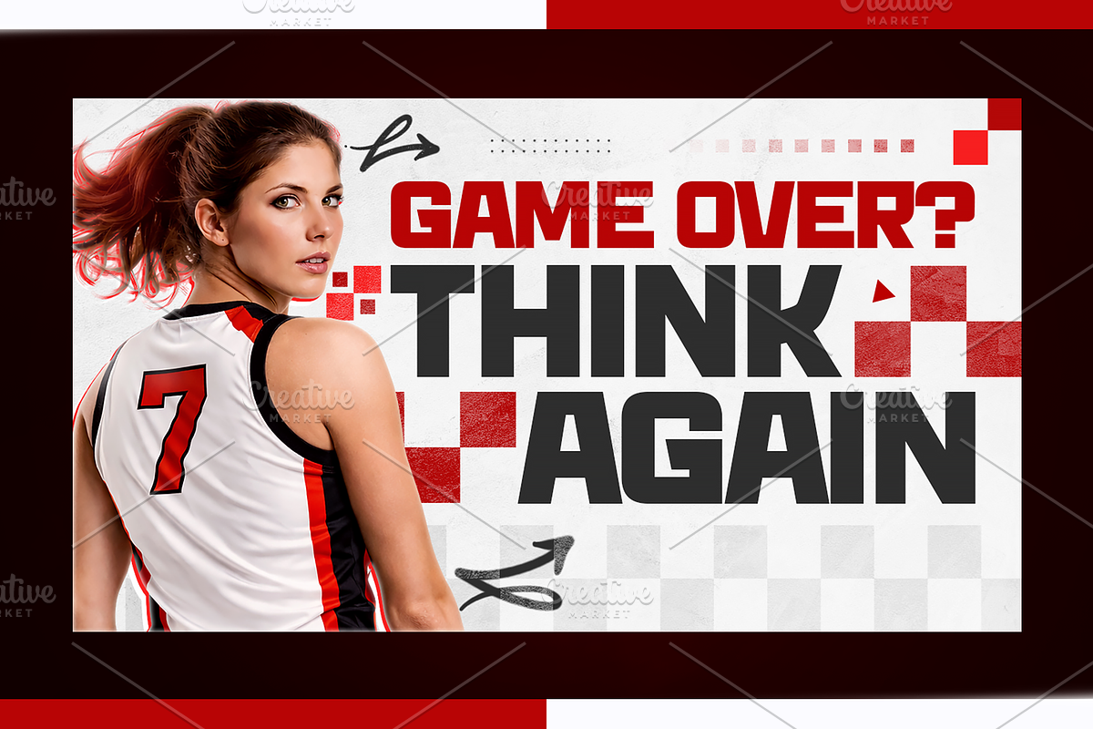 Volleyball YouTube Thumbnail Pack, a Social Media Template by OnurDemircan (Photo 4 of 6)
