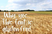 Oat Milk - a handlettered font, a Sans Serif Font by Nancy Ingersoll (Thumbnail 6 of 7)