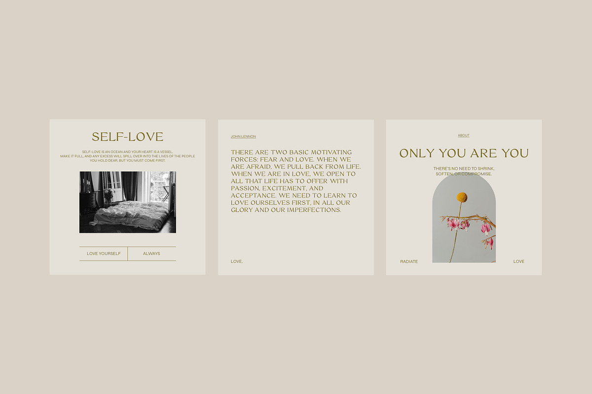 CANVA PS Instagram Templates Posts, a Social Media Template by Love Radiation Studio (Photo 7 of 16)