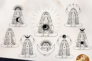 Magic Woman. Celestial Collection., an Illustration by Diana Kovach (Thumbnail 2 of 7)