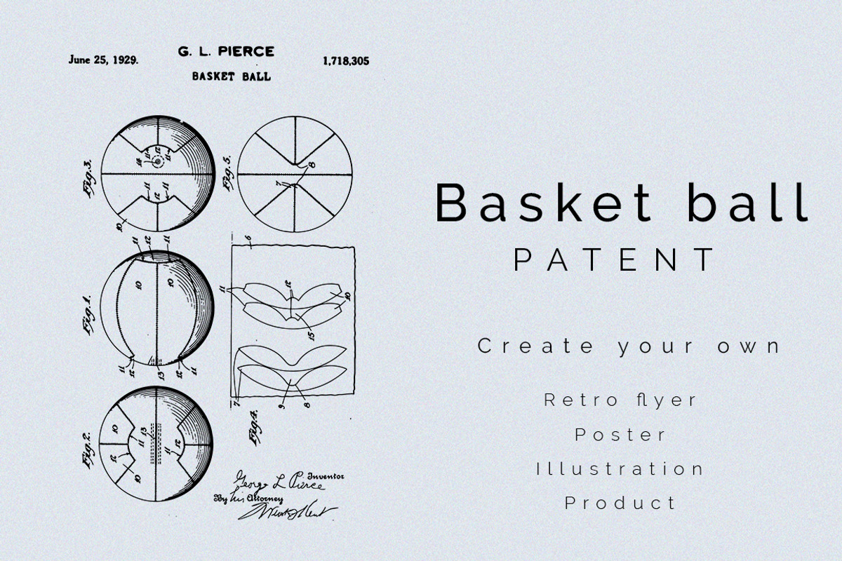 Basket Ball Patent, an Illustration by Nordic Designs (Photo 1 of 3)