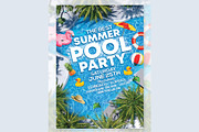 Pool Party Flyer, a Flyer Template by Creative  designer (Thumbnail 1 of 2)