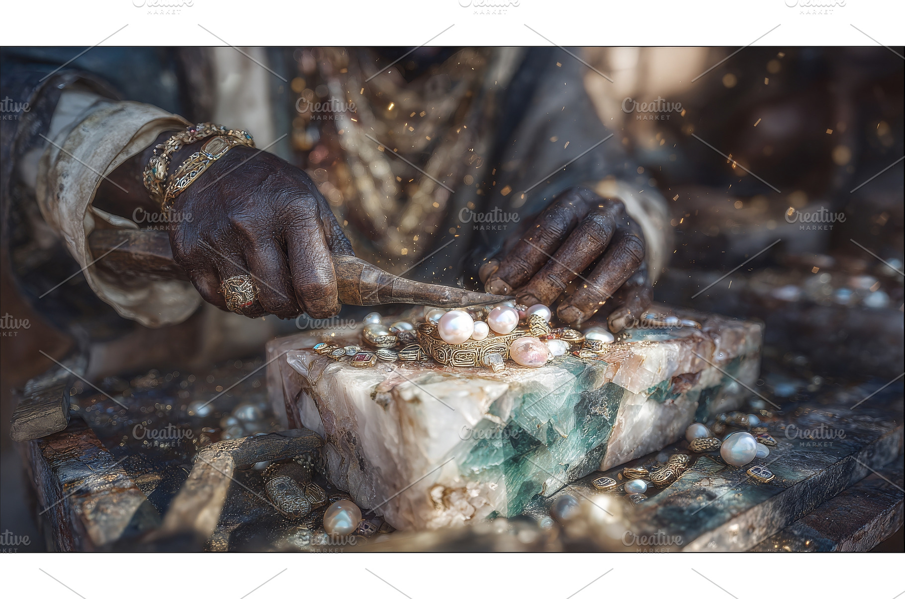 A traditional workshop is showcasing, an Abstract Photo by ZinetroN