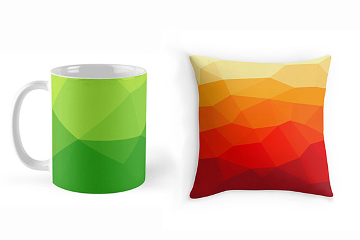 Polygon backgrounds JPG and PNG, a Pattern Graphic by AlexZeL (Photo 6 of 8)