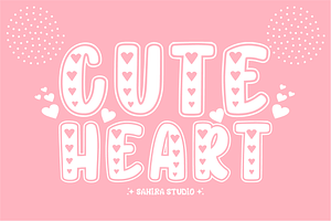 Cute Heart - Lovely Display Font