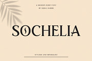 Sochelia - Modern Serif Font, a Serif Font by iqbal habibi (Thumbnail 1 of 7)
