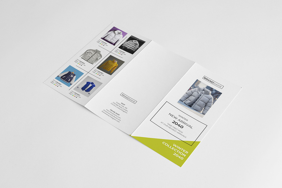 Winter Fashion Trifold Brochure, a Brochure Template by retrographix (Photo 4 of 5)