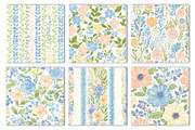 Spring Floral Seamless Patterns, an Illustration by Dream Creation (Thumbnail 3 of 5)