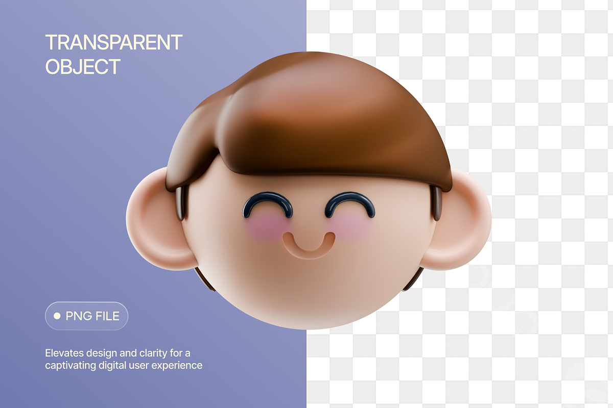 3D People Head Illustration, an Object Graphic by Illustrava (Photo 4 of 7)