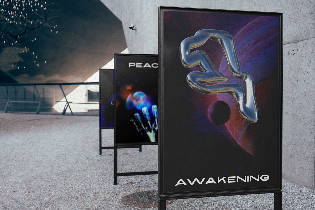 COSMIC AWAKENING 3D Objects & Poster, a Wallpaper Graphic by nadispasibenko (Photo 10 of 18)