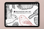 Chickadee Bird Procreate Stamps, a Shape Add-On by MadliArt (Thumbnail 3 of 5)
