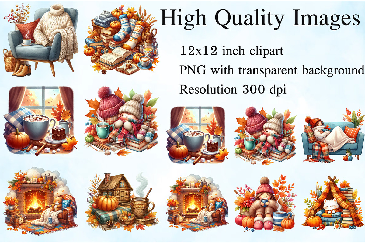 Fall Lazy Day Clipart, an Illustration by Craft Nest (Photo 5 of 5)