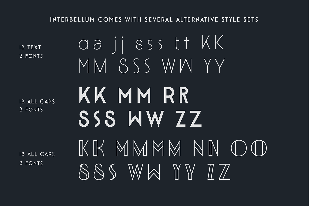 Interbellum Font Family, a Sans Serif Font by Punch (Photo 6 of 11)
