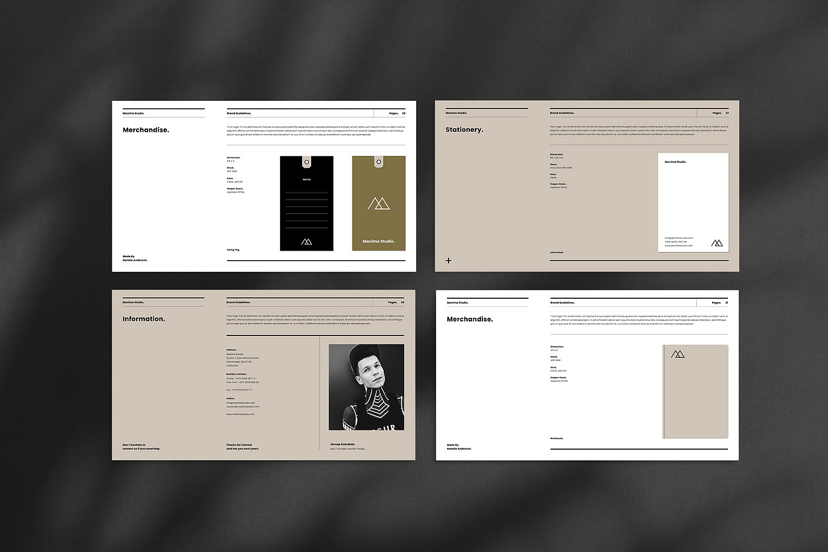 Maxima | Brand Guidelines Template, a Presentation Template by Occy Design (Photo 6 of 9)