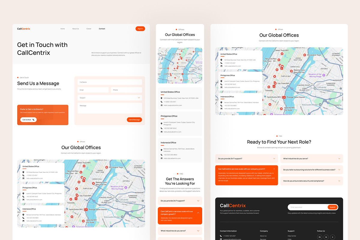 Customer Support Website UI Figma, an UI Kit Template by peterdraw