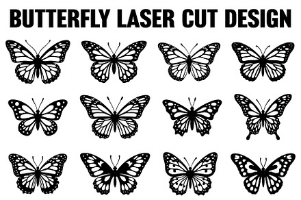 butterfly laser cut design