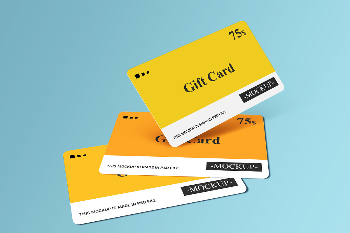 Gift Card Mockup Design, a Print Template by alimran24 (Photo 7 of 33)