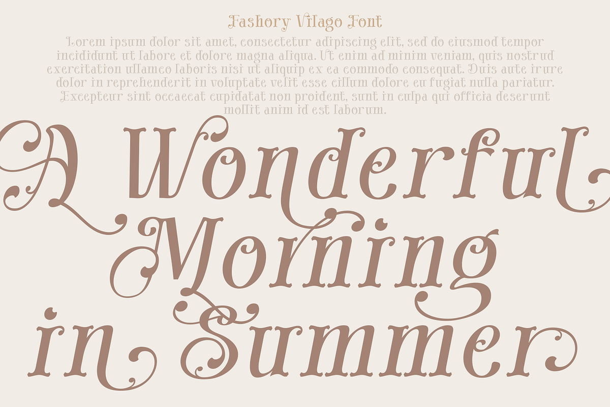 Fashory Vilago Font, a Serif Font by TypeClassHeroes (Photo 4 of 10)