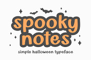 Spooky Notes - Halloween Font, a Handwritten Font by Keithzo (Thumbnail 1 of 8)