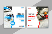 Rafting Social Media Post Banner, a Social Media Template by Designgrove (Thumbnail 2 of 2)
