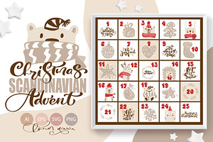 Christmas Scandinavian Advent Animal
