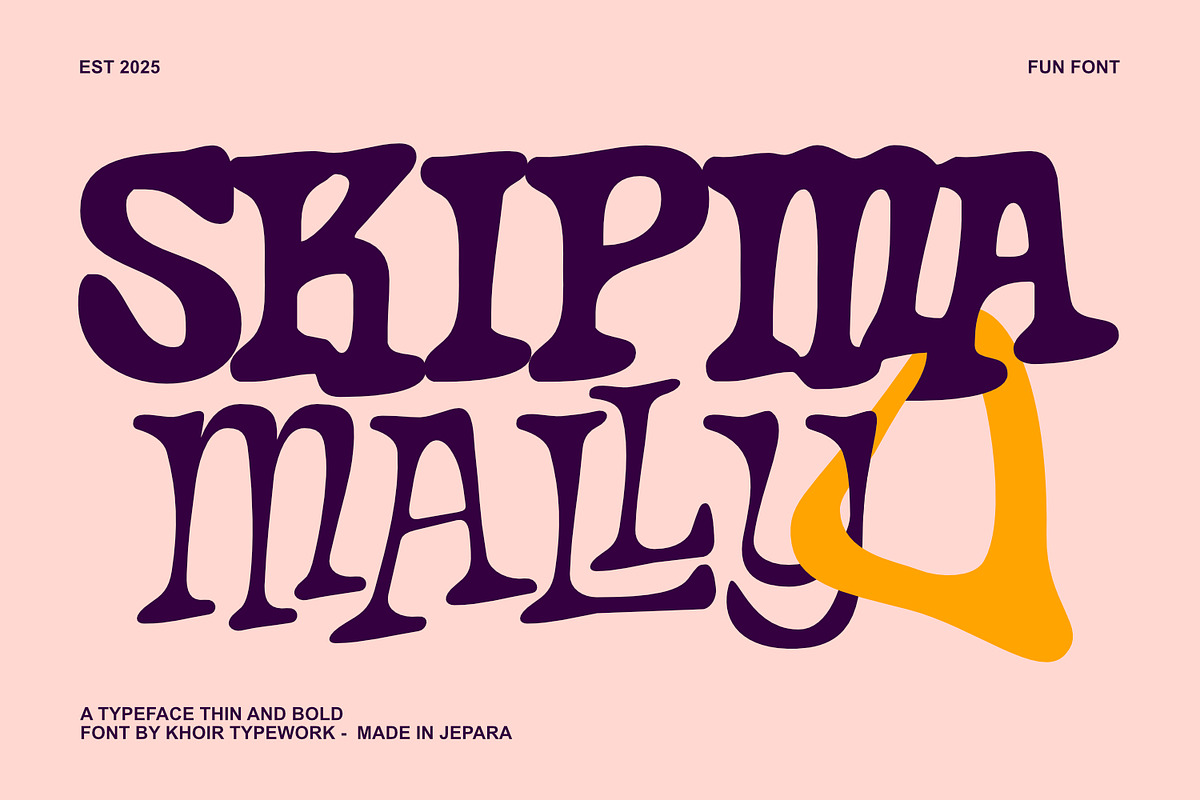 Skipma Mally - Fun Font, a Handwritten Font by Khoir (Photo 1 of 10)
