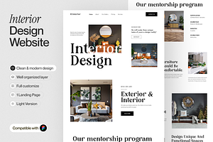 Io.interior - Interior Design Landin, a Templates & Theme by sajon.co