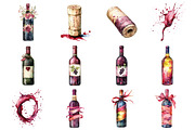 Drinking Wine Clipart, an Illustration by Design Market (Thumbnail 2 of 4)