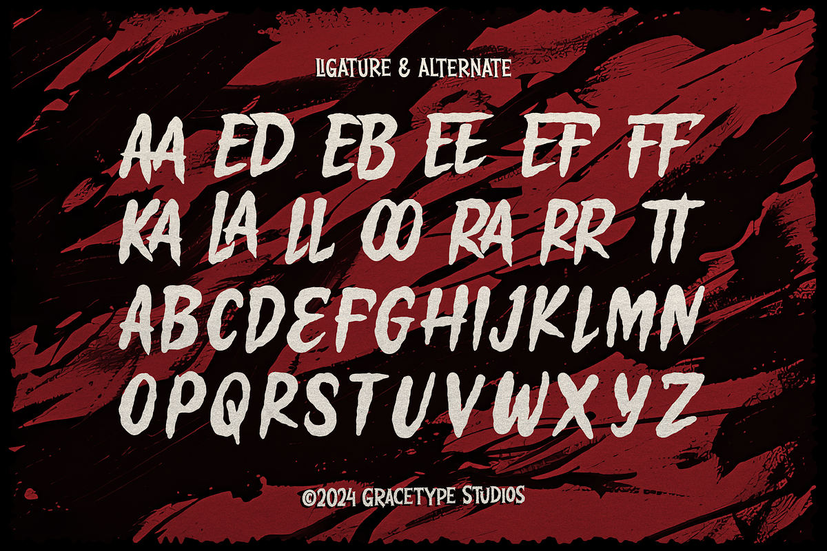 Tangkurak | Horror Font, a Font by gracetype_studio (Photo 12 of 12)