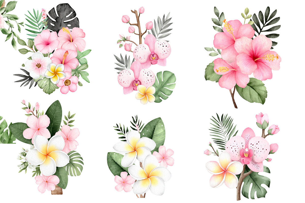 Watercolor Tropical Animals Clipart, an Illustration by Designworld (Photo 4 of 5)