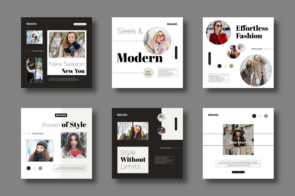 Modern Chic Fashion Social Media, a Social Media Template by MightyDesign (Photo 1 of 8)