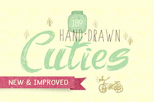 180 Hand-Drawn Cuties