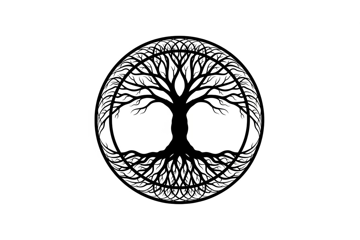 Tree of Life Circle Frame Bundle, an Illustration by Gaye Art (Photo 19 of 51)