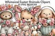 Whimsical Easter Animals Clipart, an Illustration by Daily.Designs (Thumbnail 1 of 8)