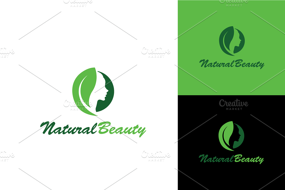 Natural Beauty Logo Design Simple, a Branding & Logo Template by zaqilogo