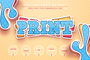 Super Sticker - Editable Text Effect