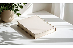 Minimal beige book on a white, a Background Photo by Igor Tichonow