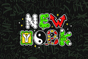 Psychedelic Alphabet Vector Set, a Decorative Illustration by Slavko Kahovsky (Thumbnail 2 of 5)