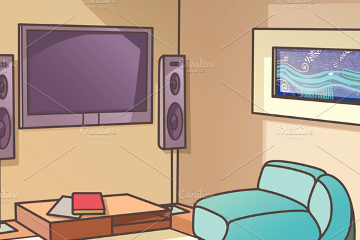Light Living Room with a Mezzanine, an Illustration by LEKS illustrations (Photo 5 of 5)
