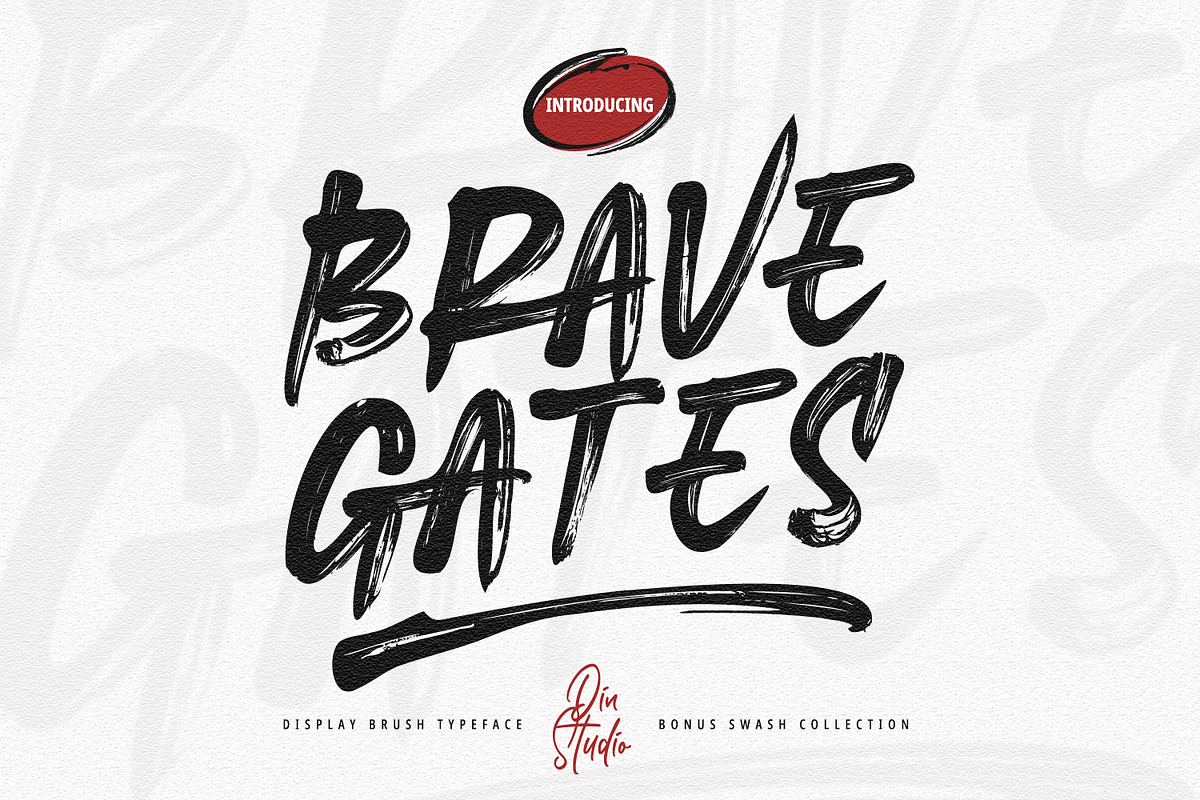 Brave Gates, a Script Font by din-studio.com (Photo 11 of 11)